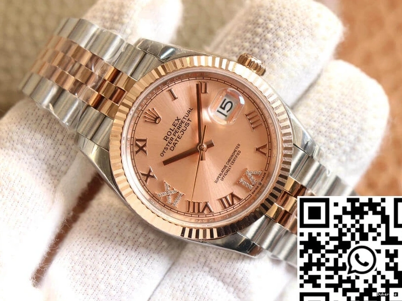 Diamonds Rose M126231-0027 Factory Gold EW Rolex Dial Datejust 0306